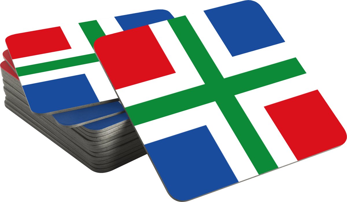 Bierviltjes Vlag Groningen | Groningse Uitspraken (Mix 20 stuks)